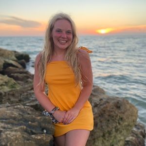 Yellow tank top dress